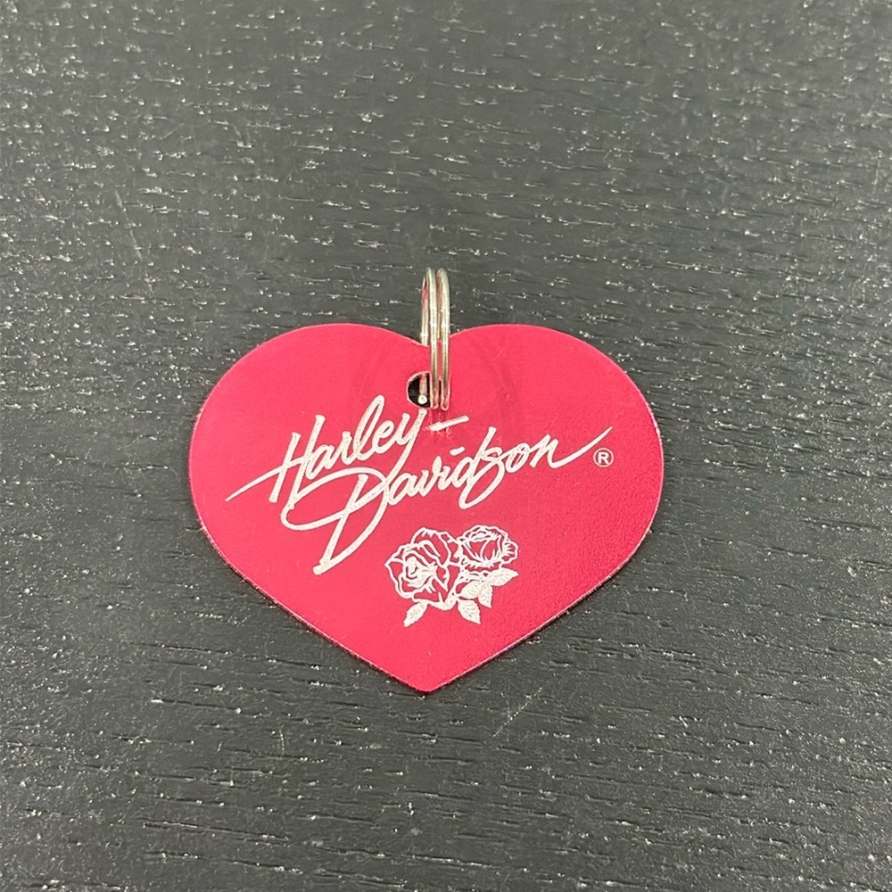 Harley-Davidson Metal Heart Dog Tag